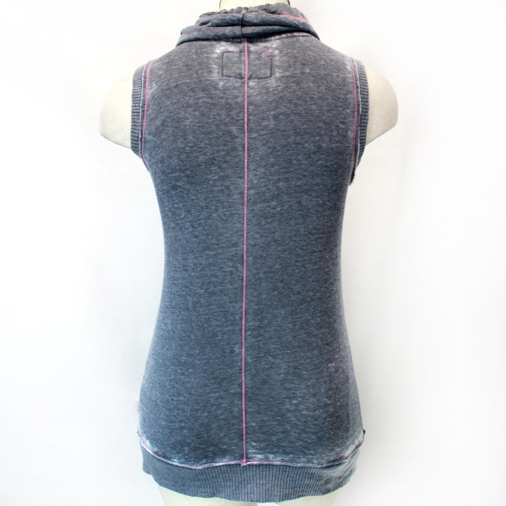 Marc New York Andrew Marc Women Grey Sports Cowlneck Sleeveless Top Tank Small - Picture 6 of 7